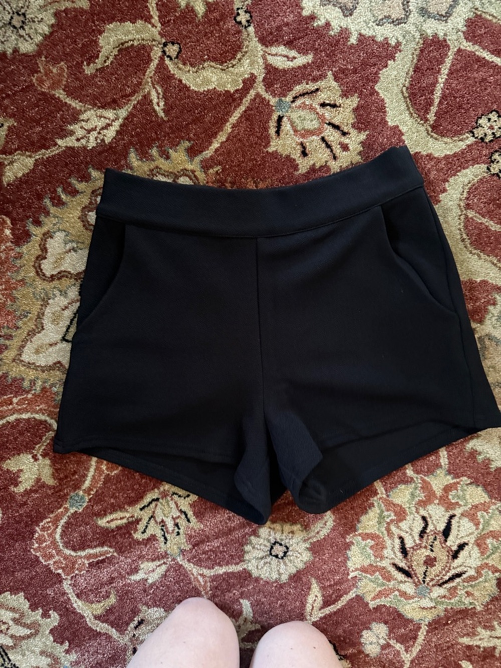 bebe Black High-Waist Pull-On Shorts